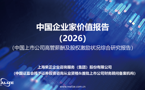 中国企业家价值报告：中国上市公司高管薪酬及股权激励状况综合研究报告